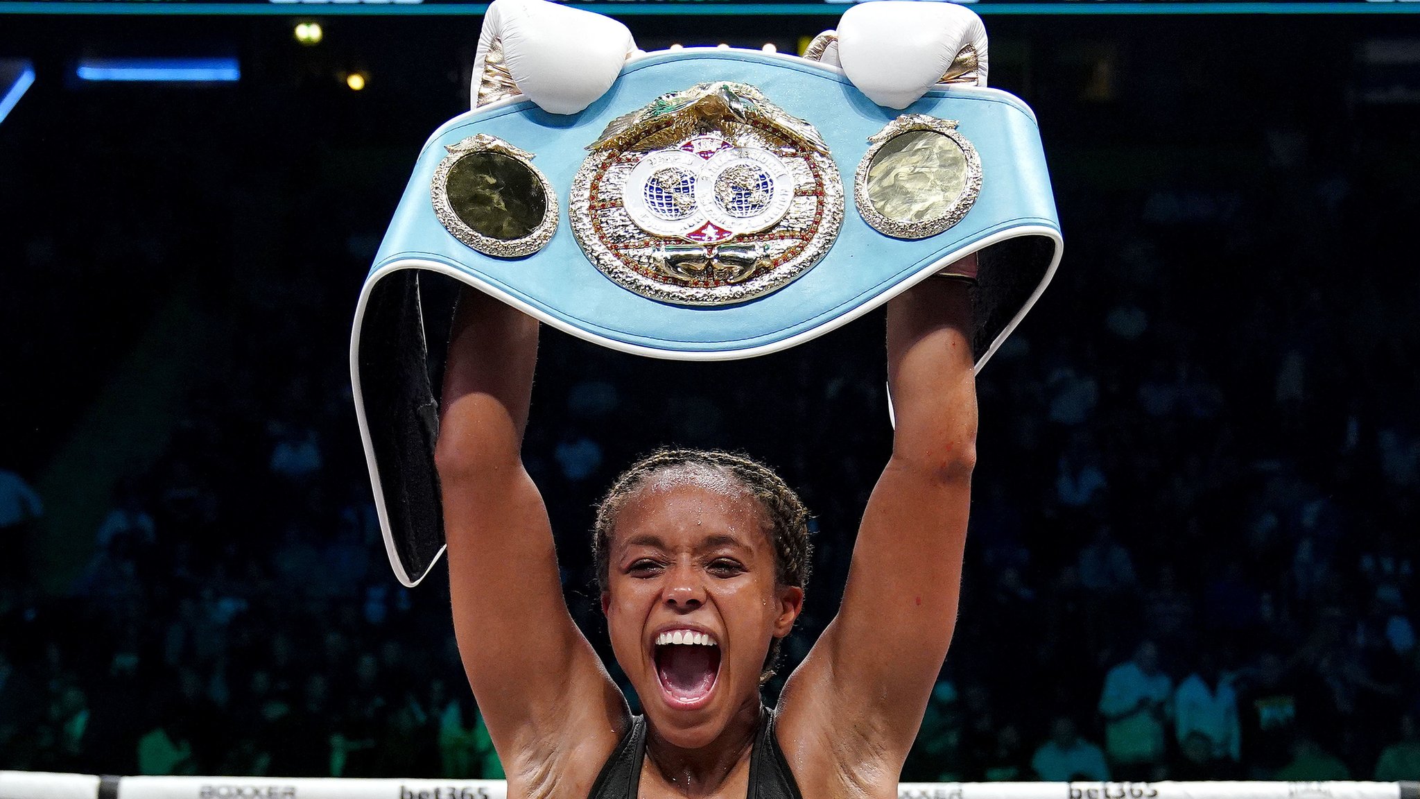 Natasha Jonas: Liverpool fighter becomes two-weight world