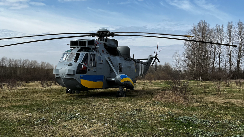 The 40-year-old UK helicopter flying in Ukraine