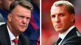 Manchester United manager Louis van Gaal and Liverpool boss Brendan Rodgers
