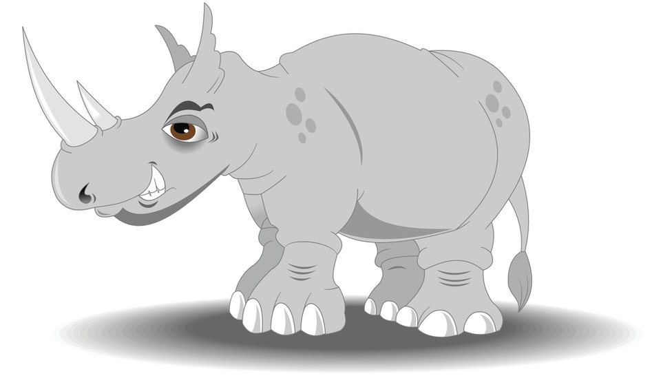 Dibujo de un rinoceronte