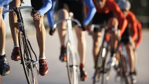 Ciclistas en una carrear