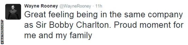 Wayne Rooney tweet