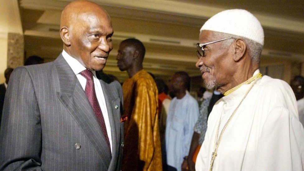 Senegalese President Abdoulaye Wade and Casamance separatist Father Augustin Diamacoune Senghor