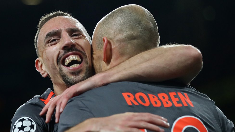 Una pareja de oro fue la que formaron Ribéry y Robben en el Bayern Múnich.