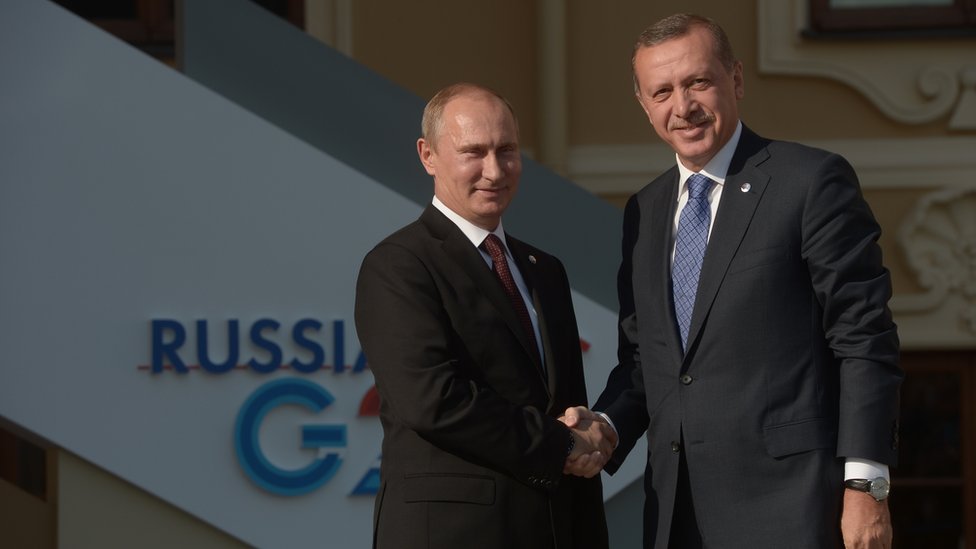 Putin y Erdogan.