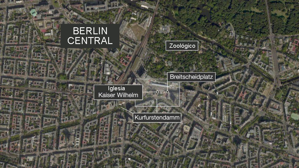 Mapa Berlín