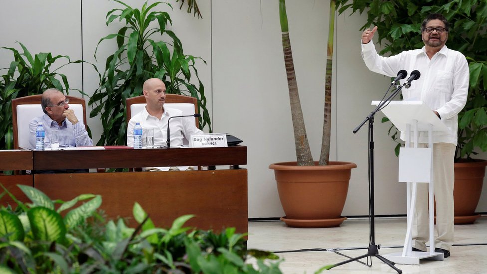 Iván Márquez, jefe negociador de las FARC.