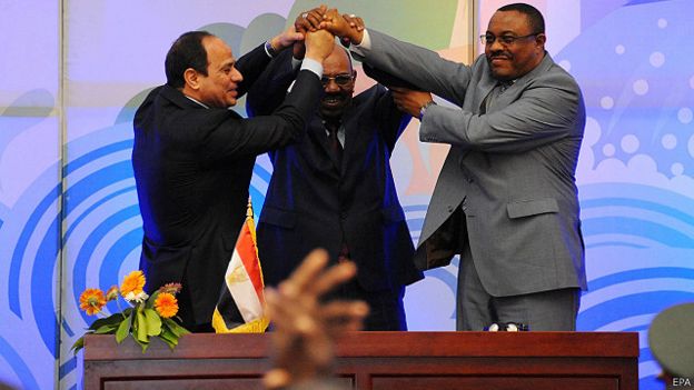 وقعت مصر والسودان واثيوبيا وثيقة اعلان مبادئ