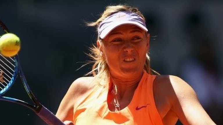 Sharapova will face Bouchard at Madrid Open