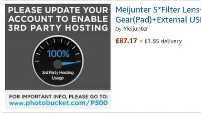 Amazon and eBay images broken by Photobucket's 'ransom demand'