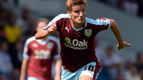 Burnley striker Vossen joins Brugge