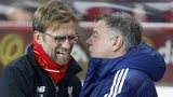 Liverpool manager Jurgen Klopp (left) and Sunderland counterpart Sam Allardyce