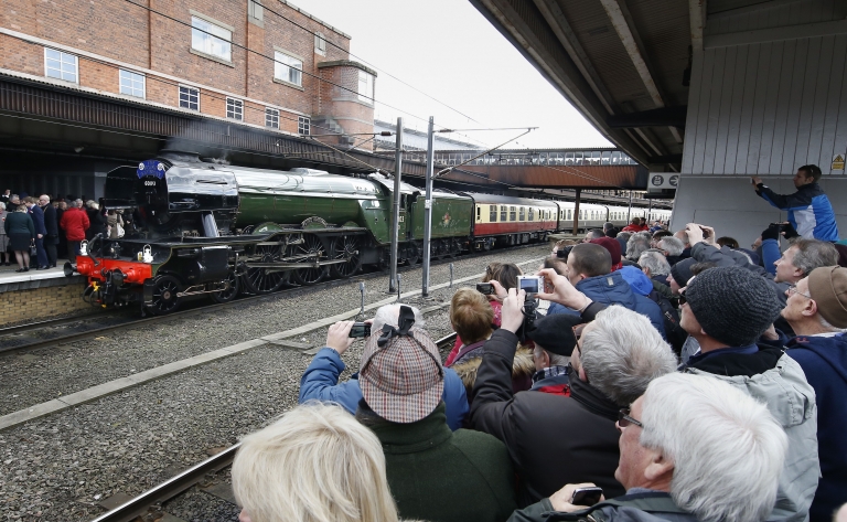 flying scotsman returns london to york bbc news
