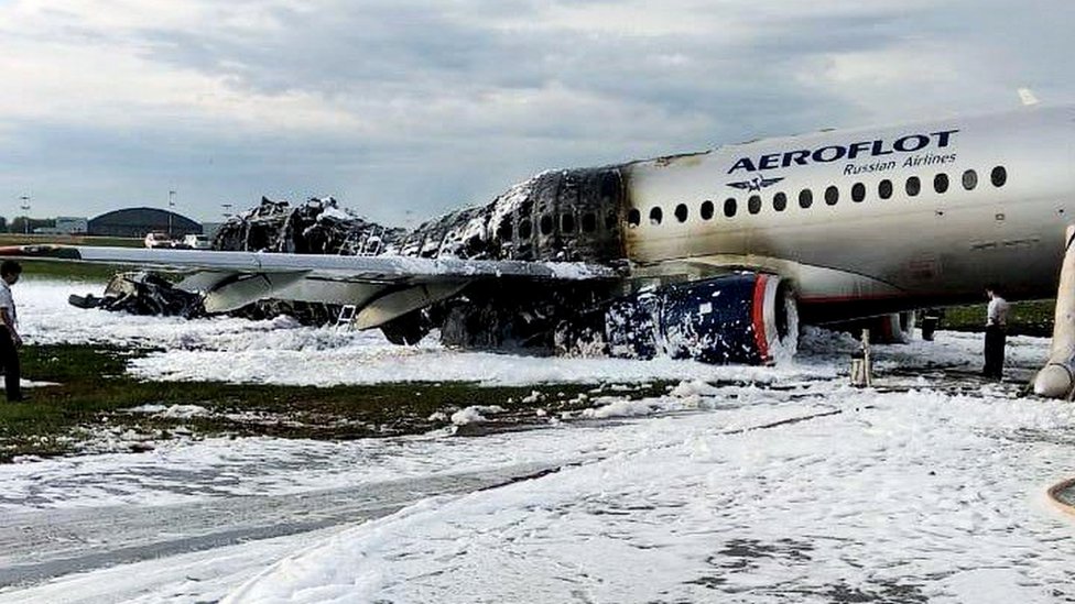 Aeroflot Plane Crash 41 Killed On Russian Jet c News