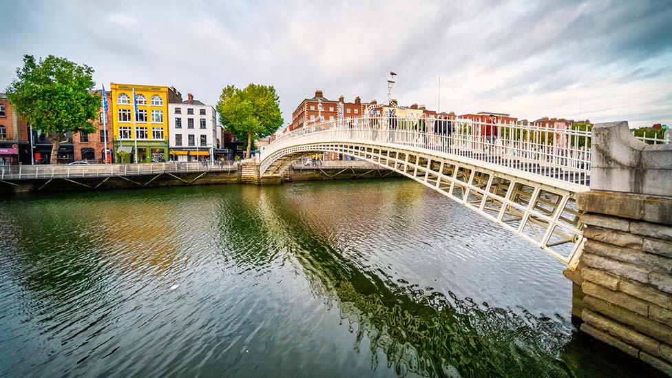 Bridge across the River Liffey in Dublin