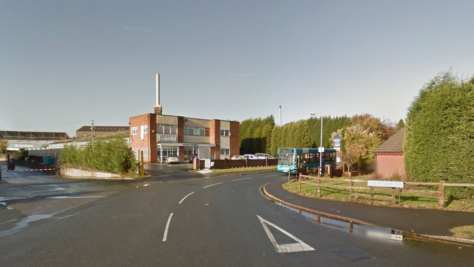 Norton Canes roof fall Man dies BBC News