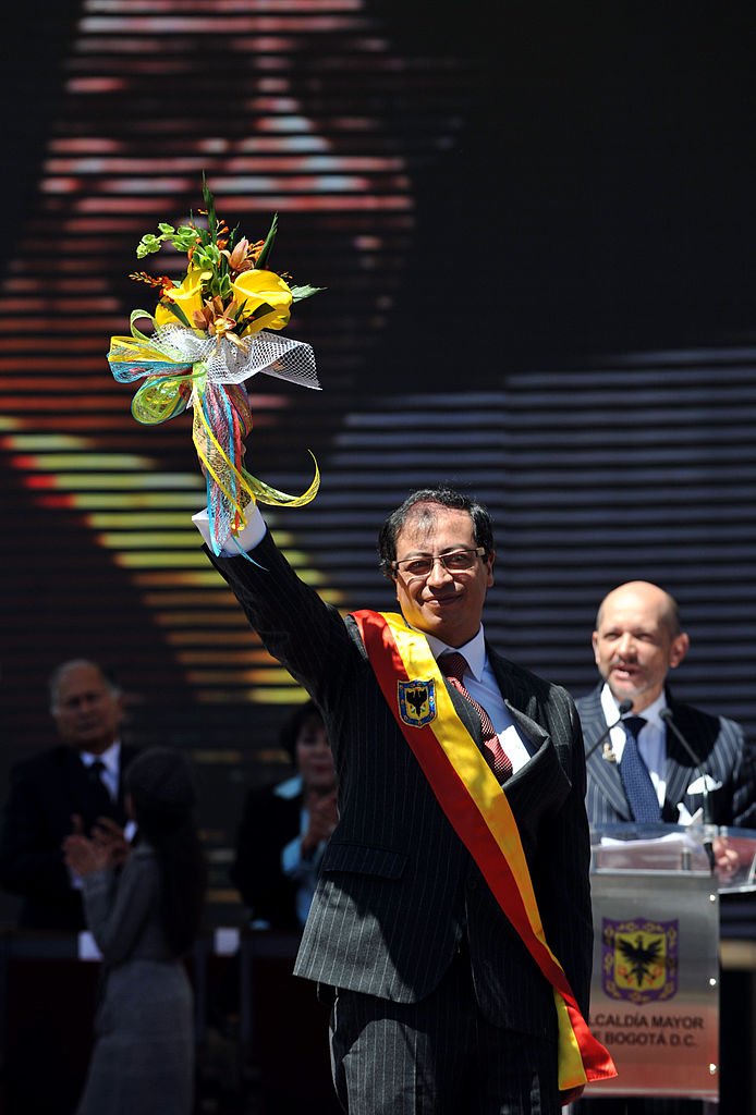 Gustavo Petro es juramentado alcalde de Bogotá en 2012.