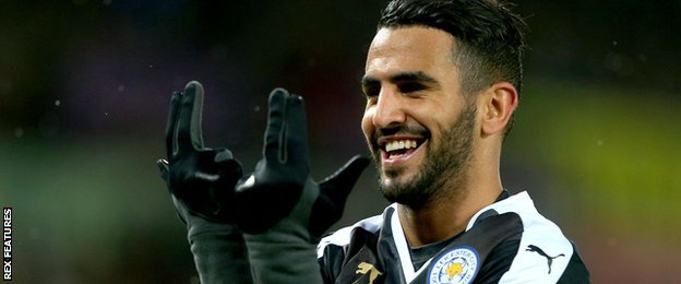Leicester winger Riyad Mahrez