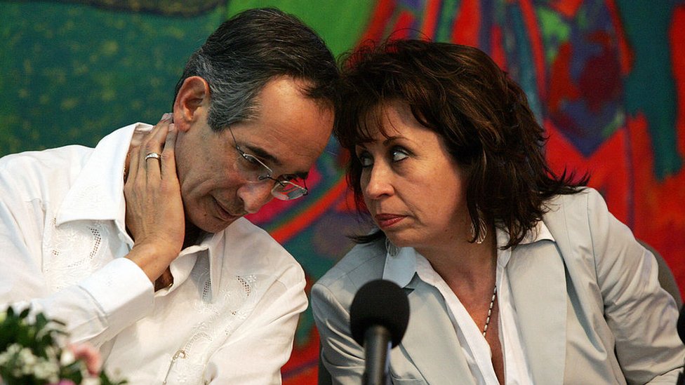 Álvaro Colom y Sandra Torres