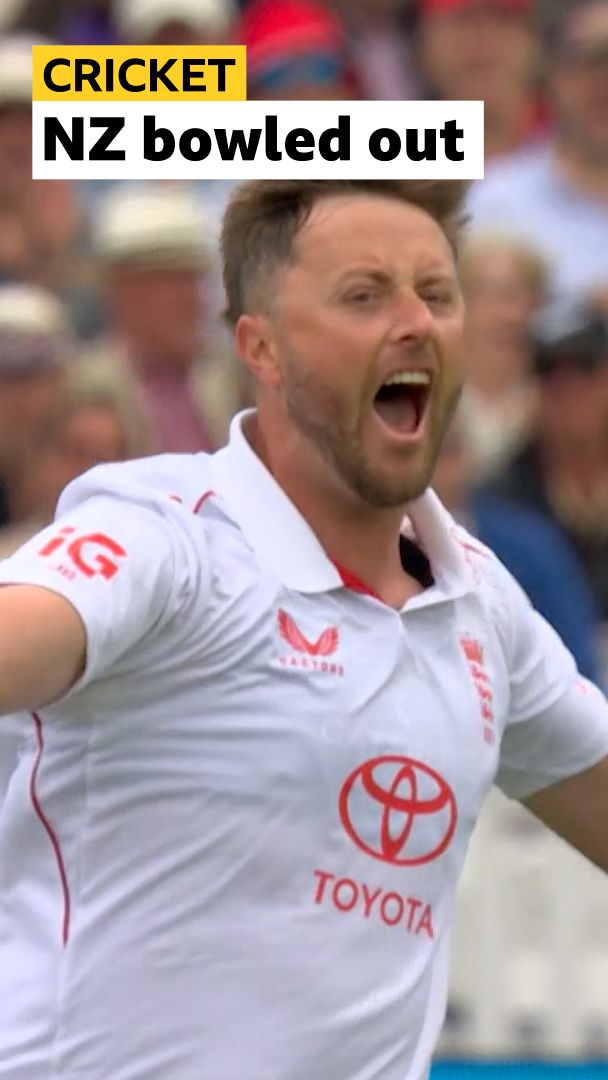 NZ are 113 all out and Robinson has five
