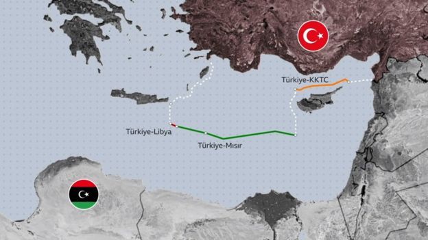 Türkiye ve Libya arasında imzalanan deniz yetki alanları anlaşması