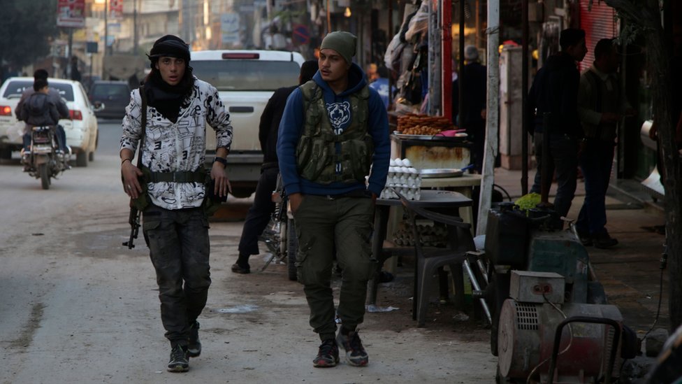 سيطرت قوات المعارضة السورية الموالية لتركيا على مدينة عفرين الكردية في آذار/مارس 2018