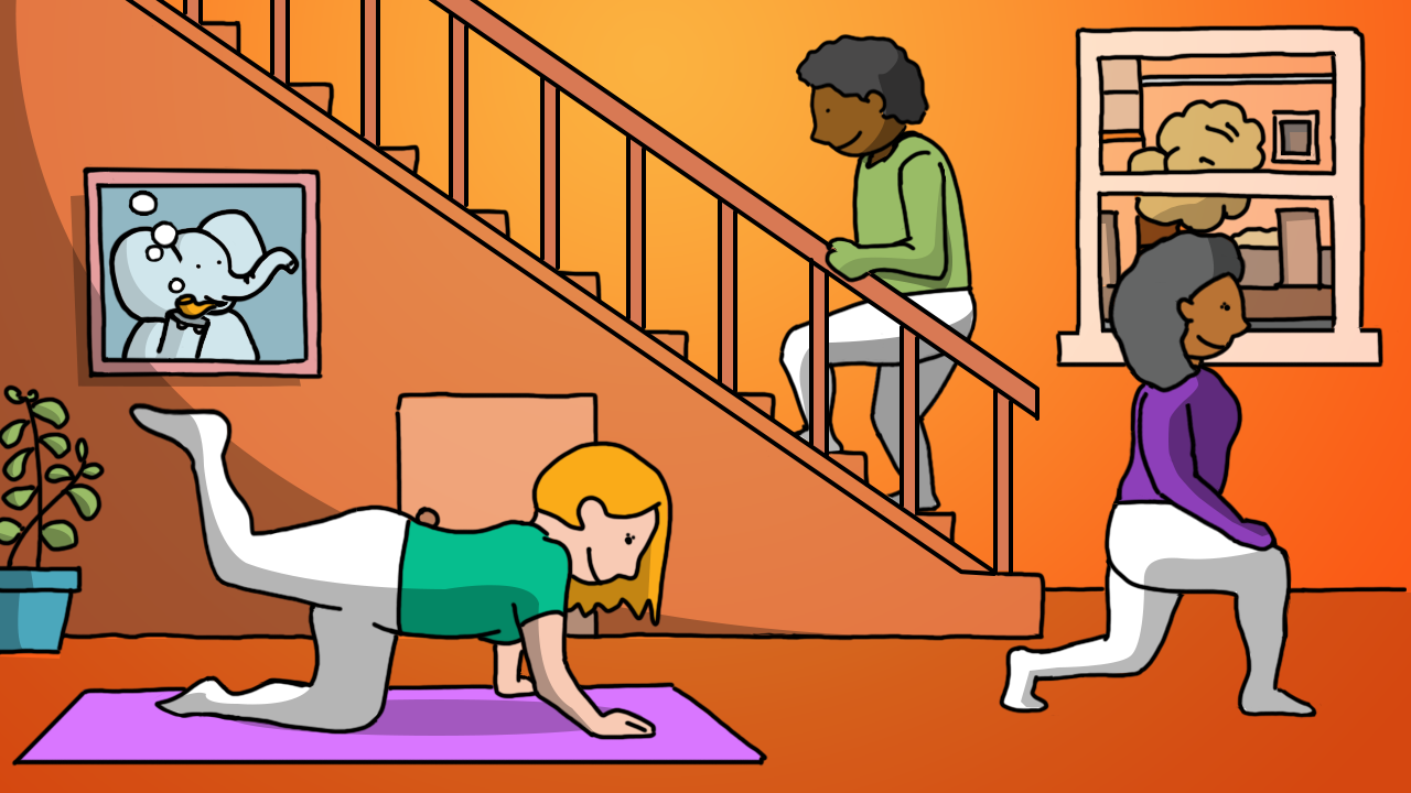 Ilustración sobre distintos tipos de ejercicio