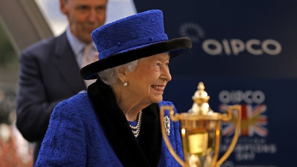 La reina Isabel II el 19 de octubre en Windsor