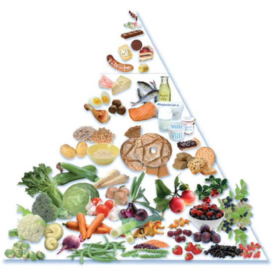 Pirámide de la dieta del Mar Báltico.