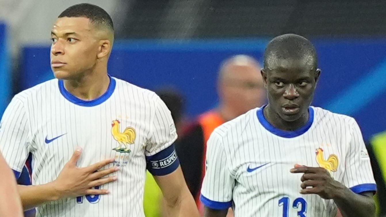 Kylian Mbappe: Off night for France captain, but N'Golo Kante shines in  Euro 2024 opener - BBC Sport