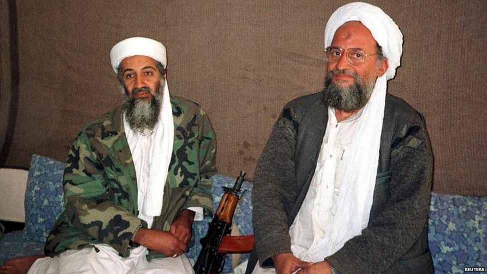 Osama bin Laden y Ayman al Zawahiri