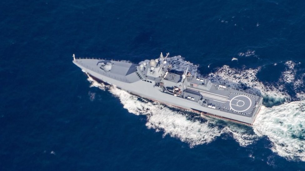 Kinlossbased RAF plane 'shadowed' Russian warship BBC News