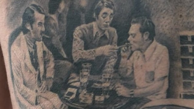 Boycie, Trigger and Del Boy tattoo