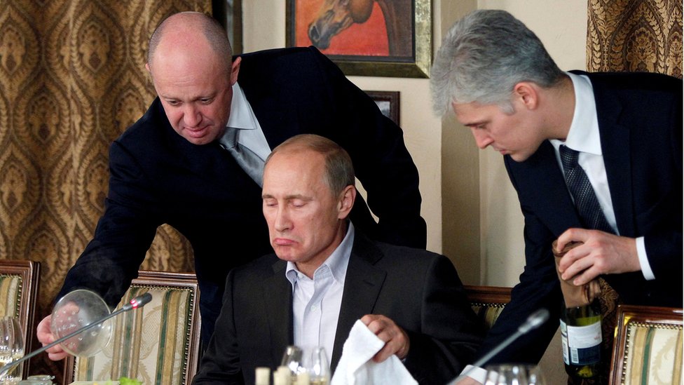 Yevgeny Prigozhin and Vladimir Putin