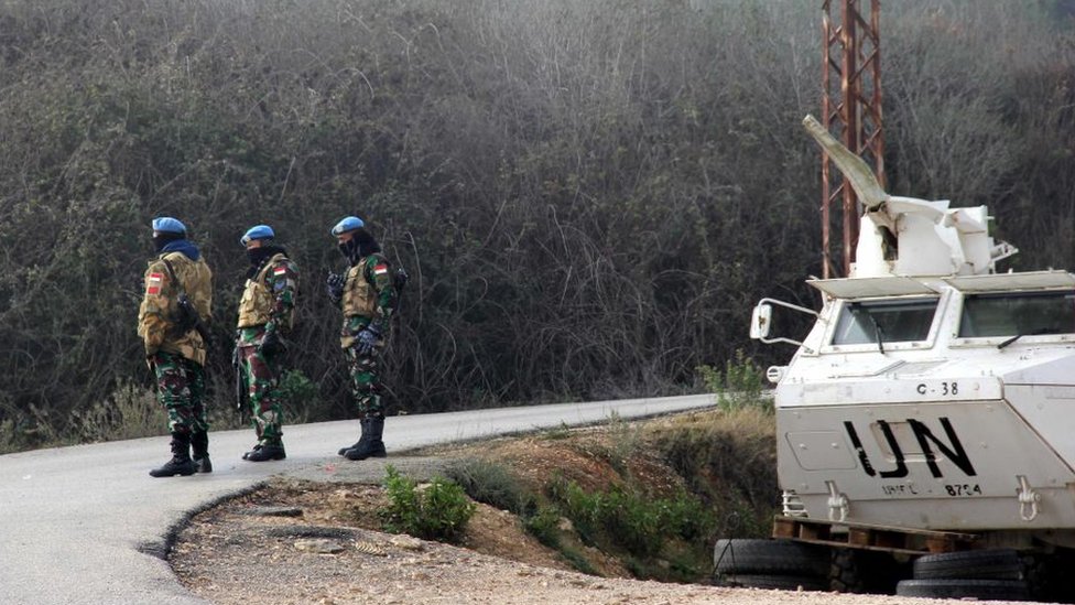 Войска ООН стояли на израильско-ливанской границе после убийства Касема Сулеймани