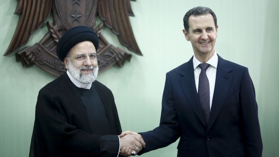 El presidente de Irán, Ebrahim Raisi, visitó en Damasco al mandatario sirio, Bashar al-Assad.