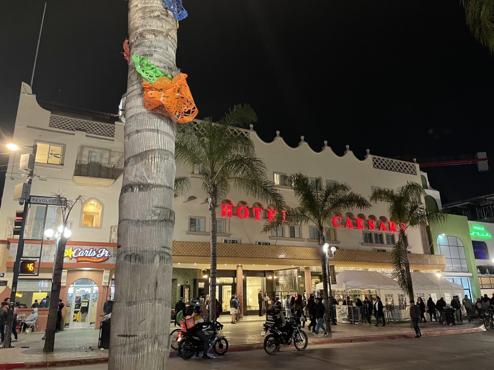 Tijuana at night.