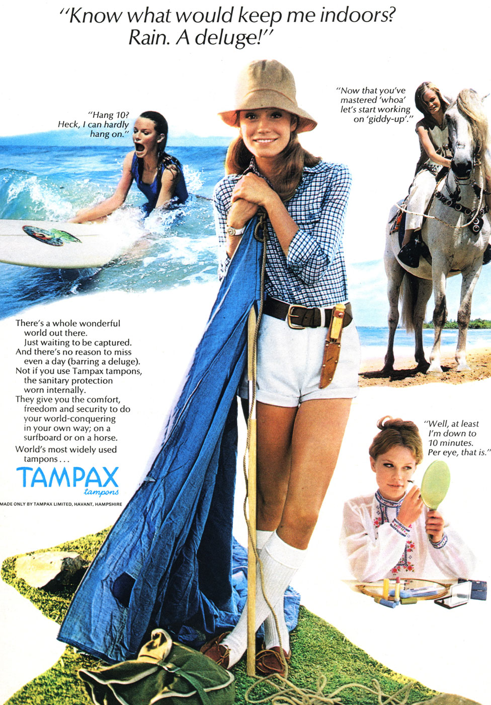 Реклама Tampax 1971 года