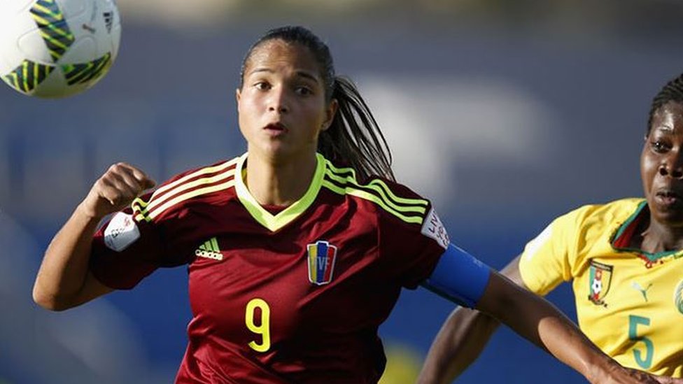 El éxito de Castellanos y del fútbol femenino de Venezuela contrasta con los resultados obtenidos por la selección masculina, que finalizó en últimos lugar en las eliminatorias a Rusia 2018. Deyna Castellanos (Crédito: Conmebol)