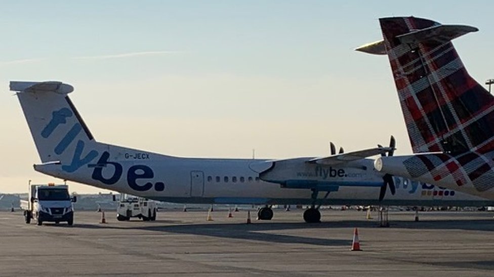 Flybe Plane Seized By Isle Of Man Government Due To Outstanding Debts c News