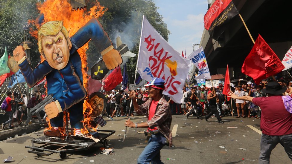 Manila, Filipina, Trump