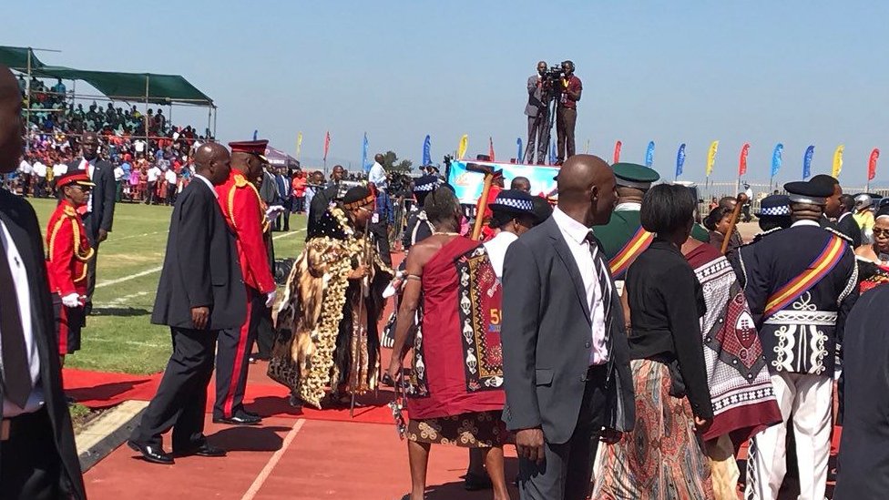 Celebrations marking Swaziland's 50th anniversary of independence and the king's birthday