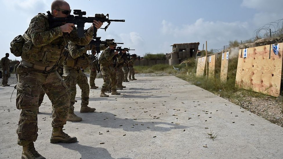 Soldados estadounidenses en Afganistán en 2015.