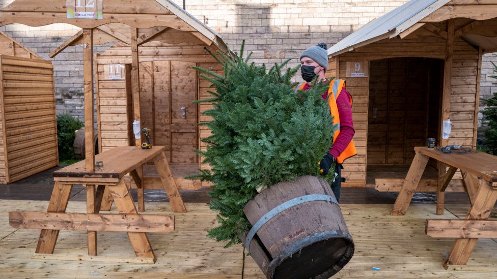 Christmas market in Cardiff being dismantled