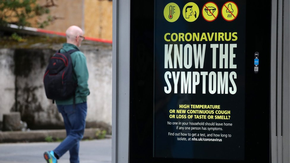 Coronavirus poster in Glasgow