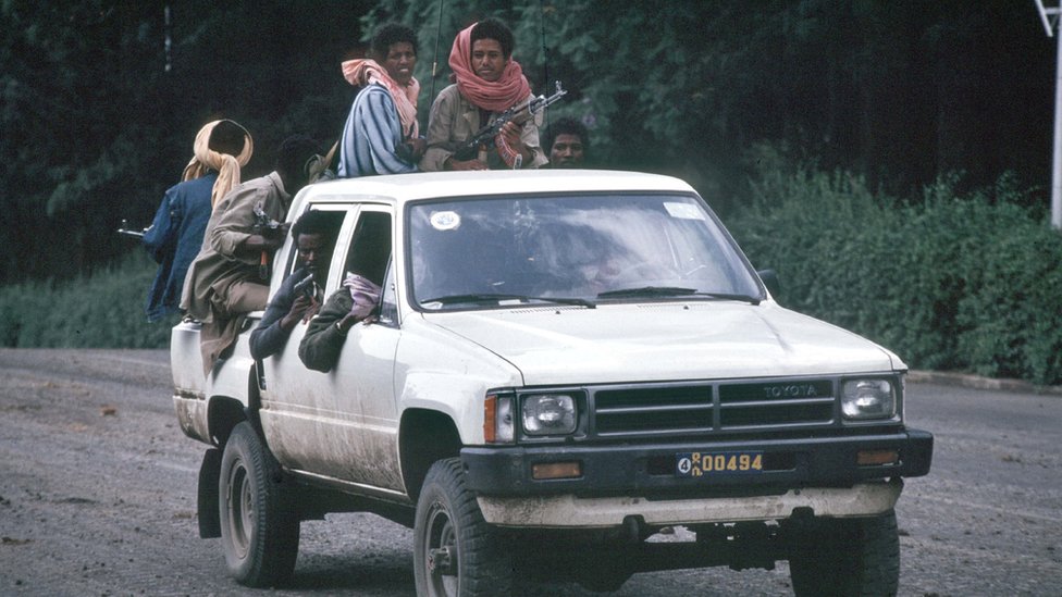 Повстанцы EPRDF в Аддис-Абебе в 1991 году