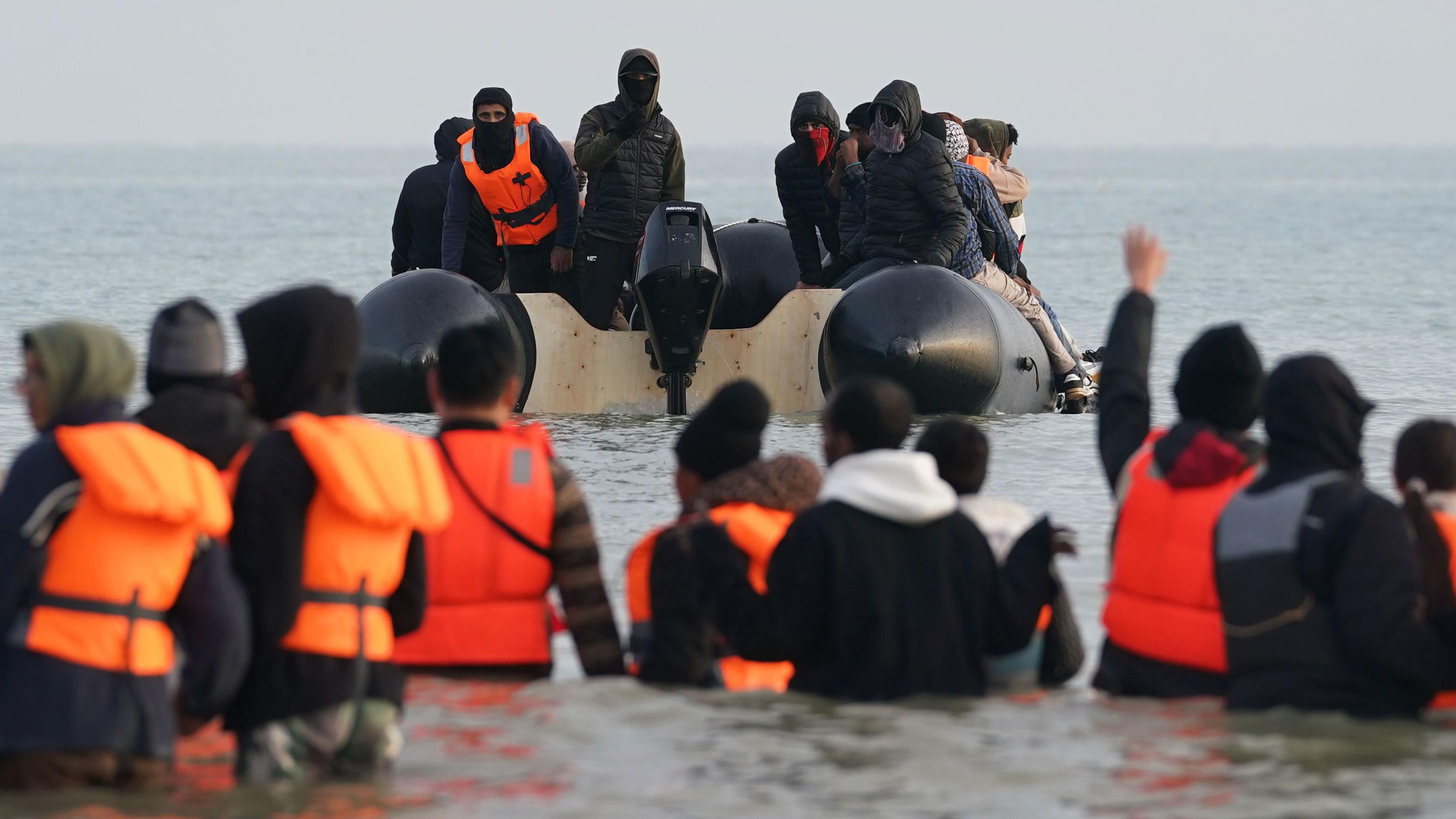 Police intercept migrant boat on French coast in ongoing efforts to curb Channel crossings