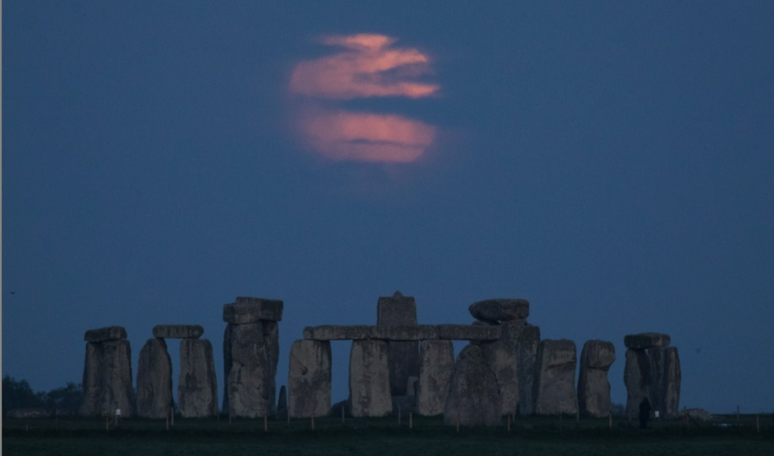 Superlua em Stonehenge