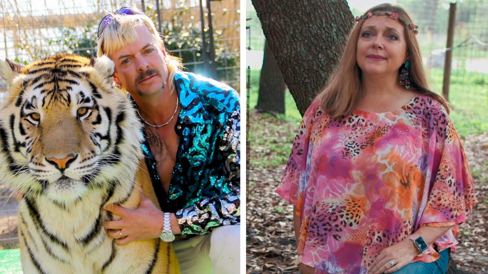 Tiger King Joe Exotic S Former Zoo Handed To Rival Carole Baskin Bbc News