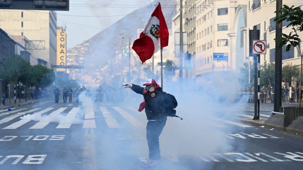 Peru protests: Roads and airport blocked in anger at new president